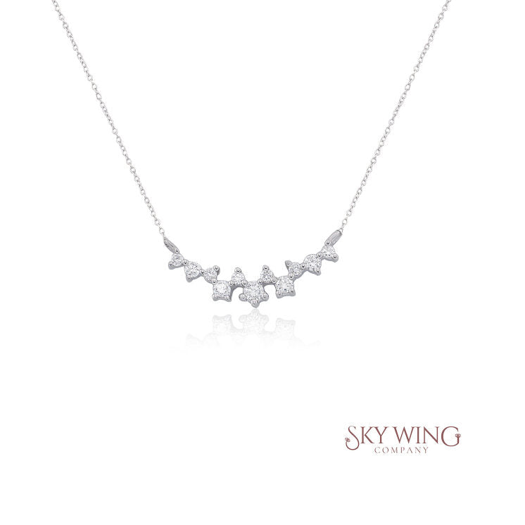 DIAMOND CLUSTER NECKLACE