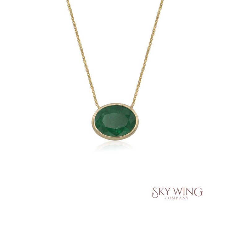 EMERALD CHAIN NECKLACE