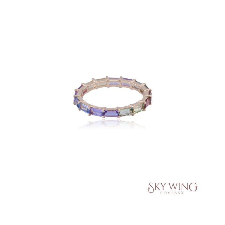 MULTI SAPPHIRE ETERNITY RING