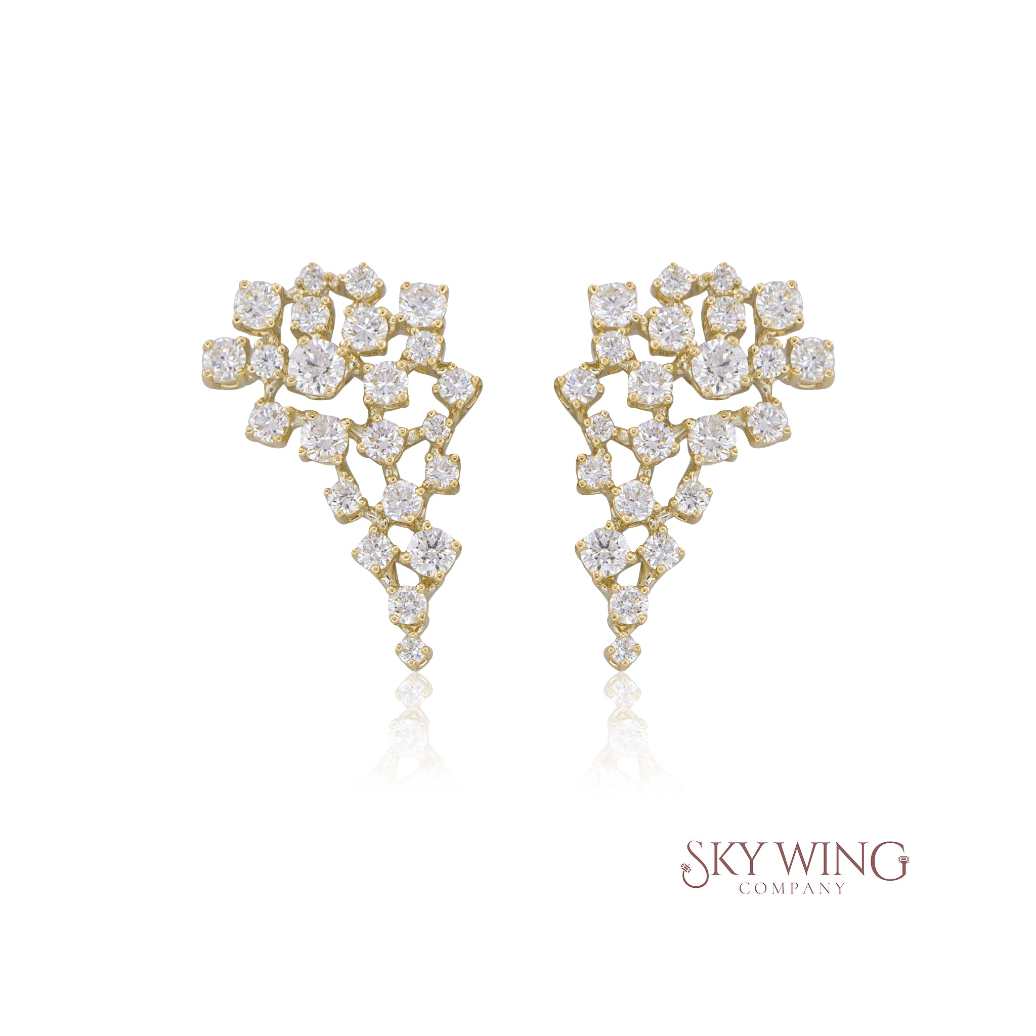 DIAMOND CLUSTER EARRING