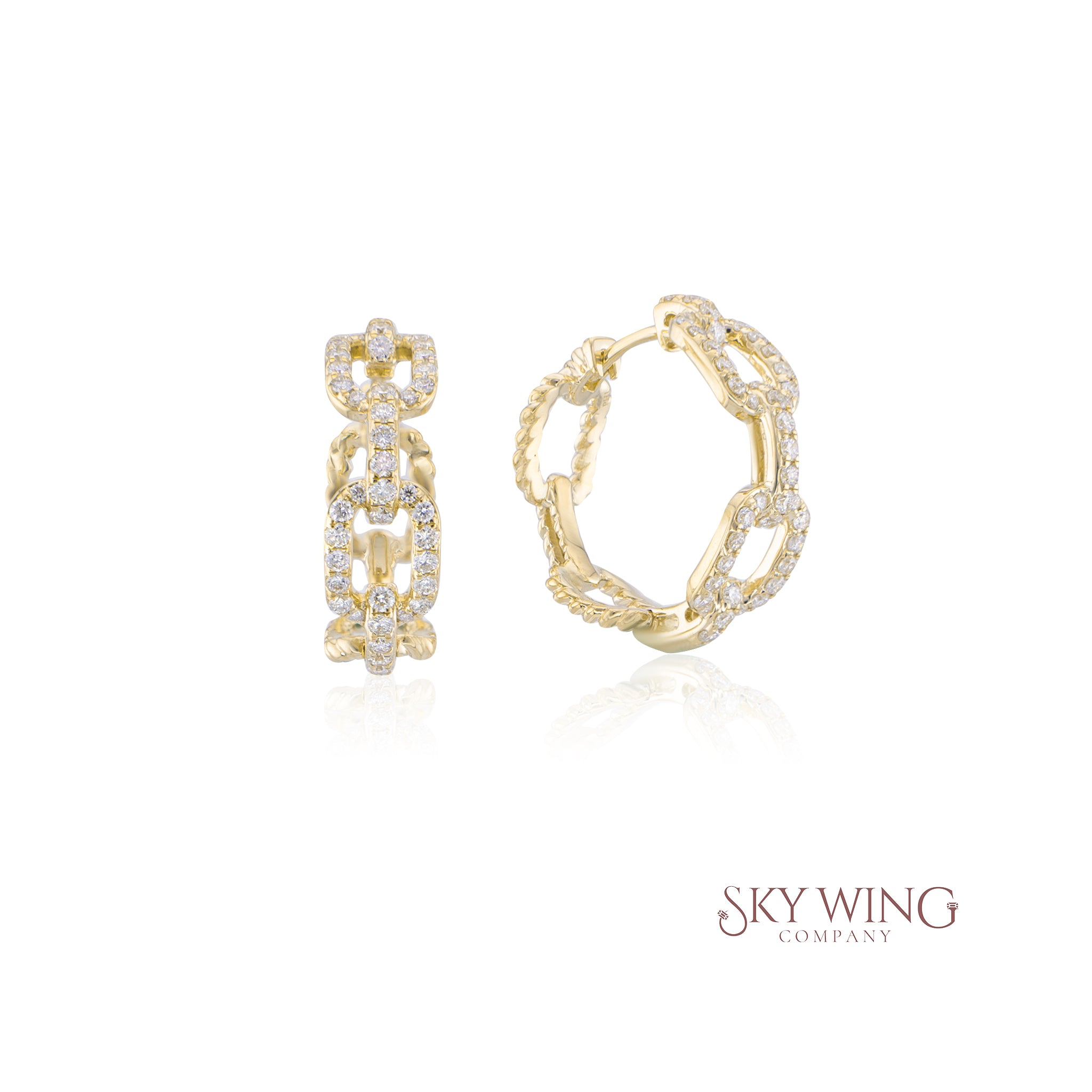 DIAMOND HOOP EARRINGS