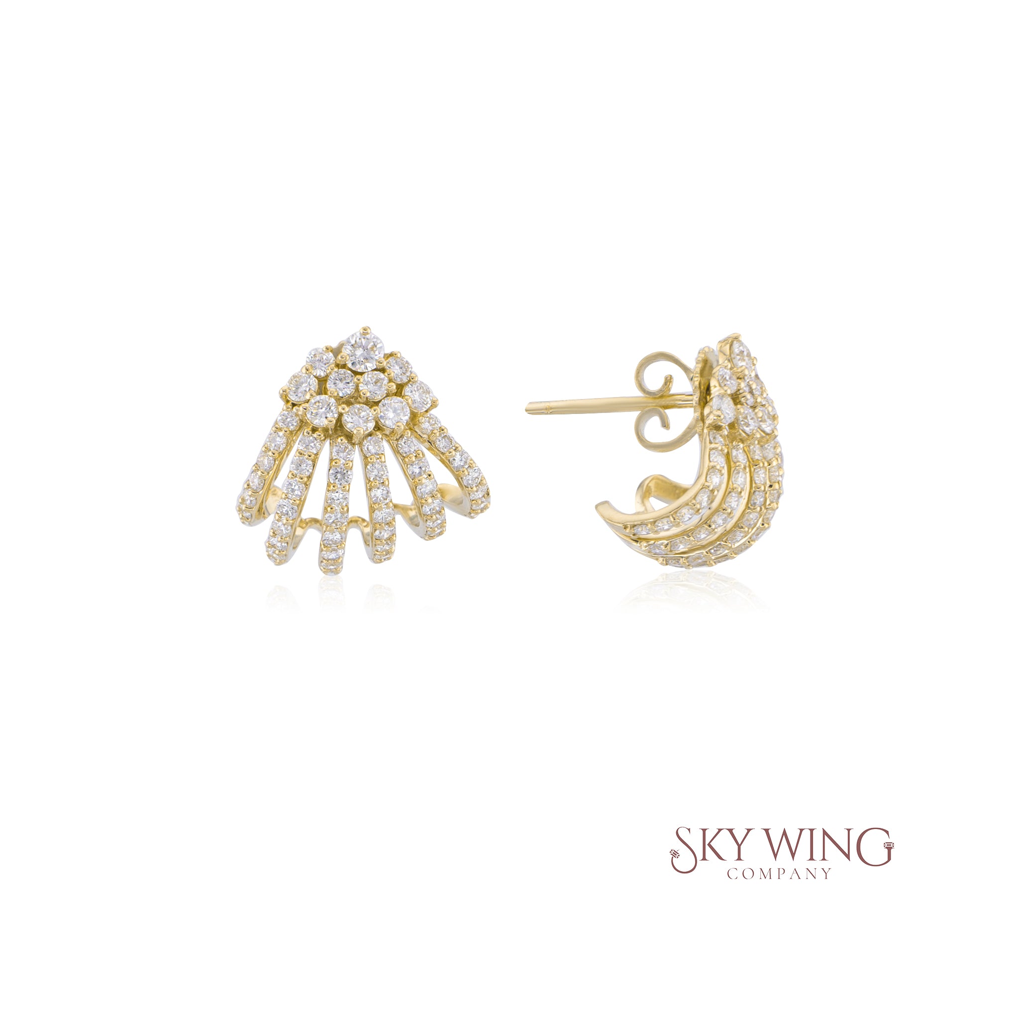DIAMOND CAGE EARRINGS