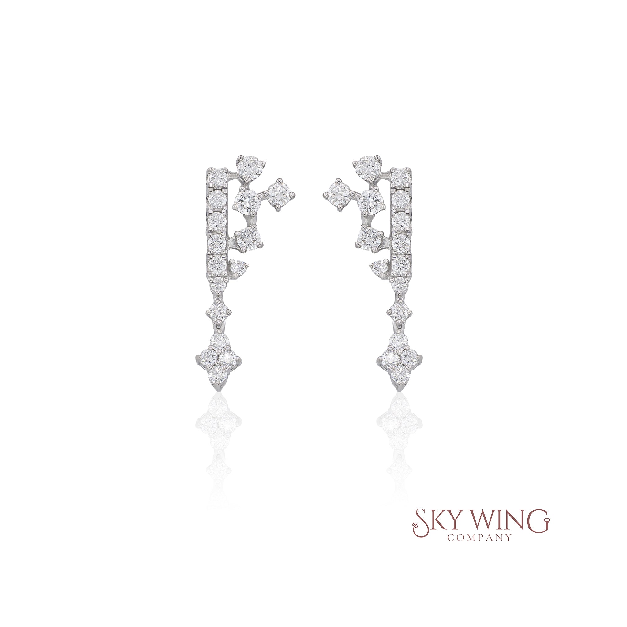 DIAMOND CLUSTER EARRINGS