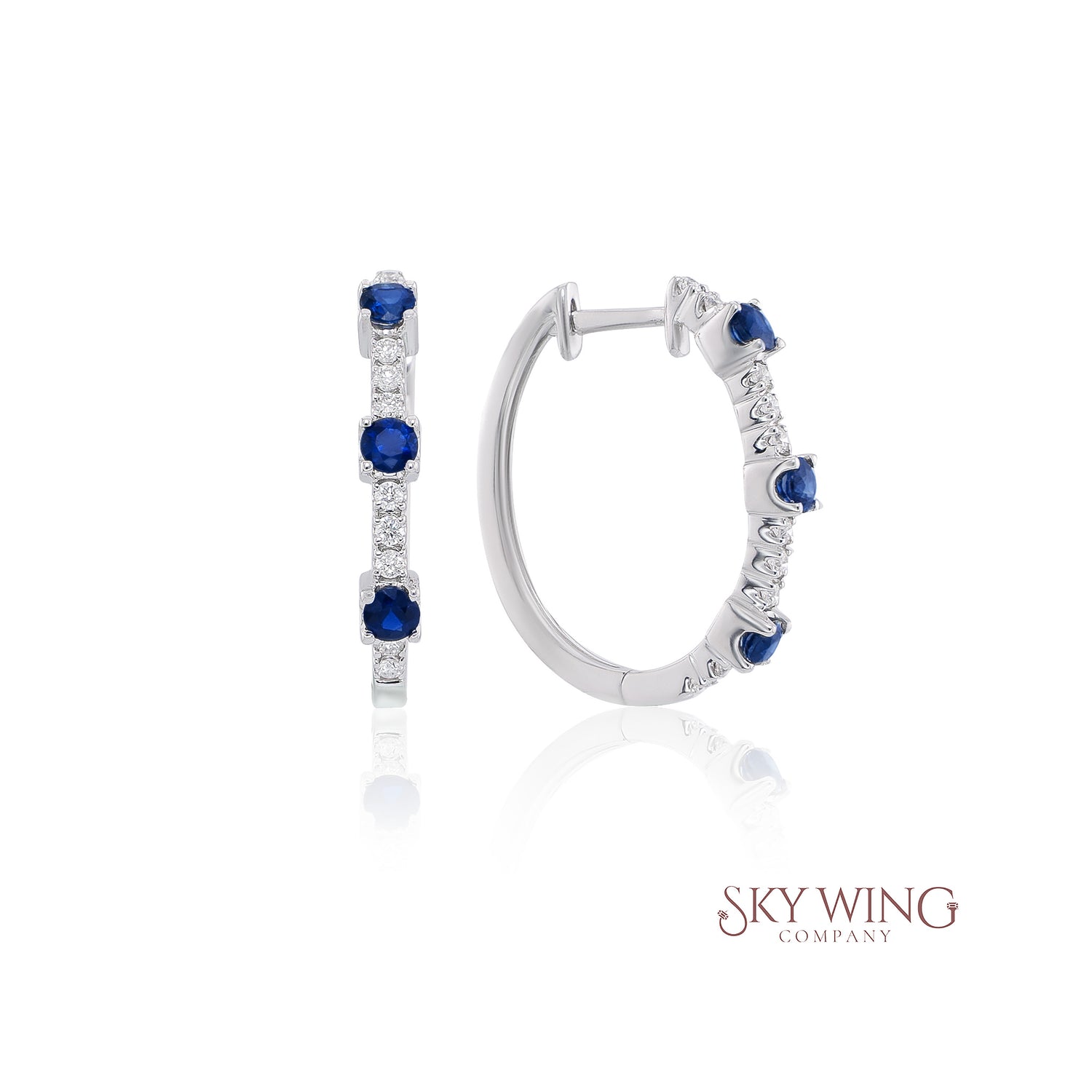 AROS HUGGIES / HOOPS ZAFIRO AZUL