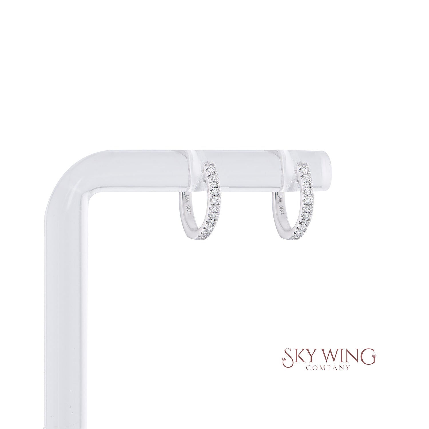 DIAMOND ROUND EARRINGS