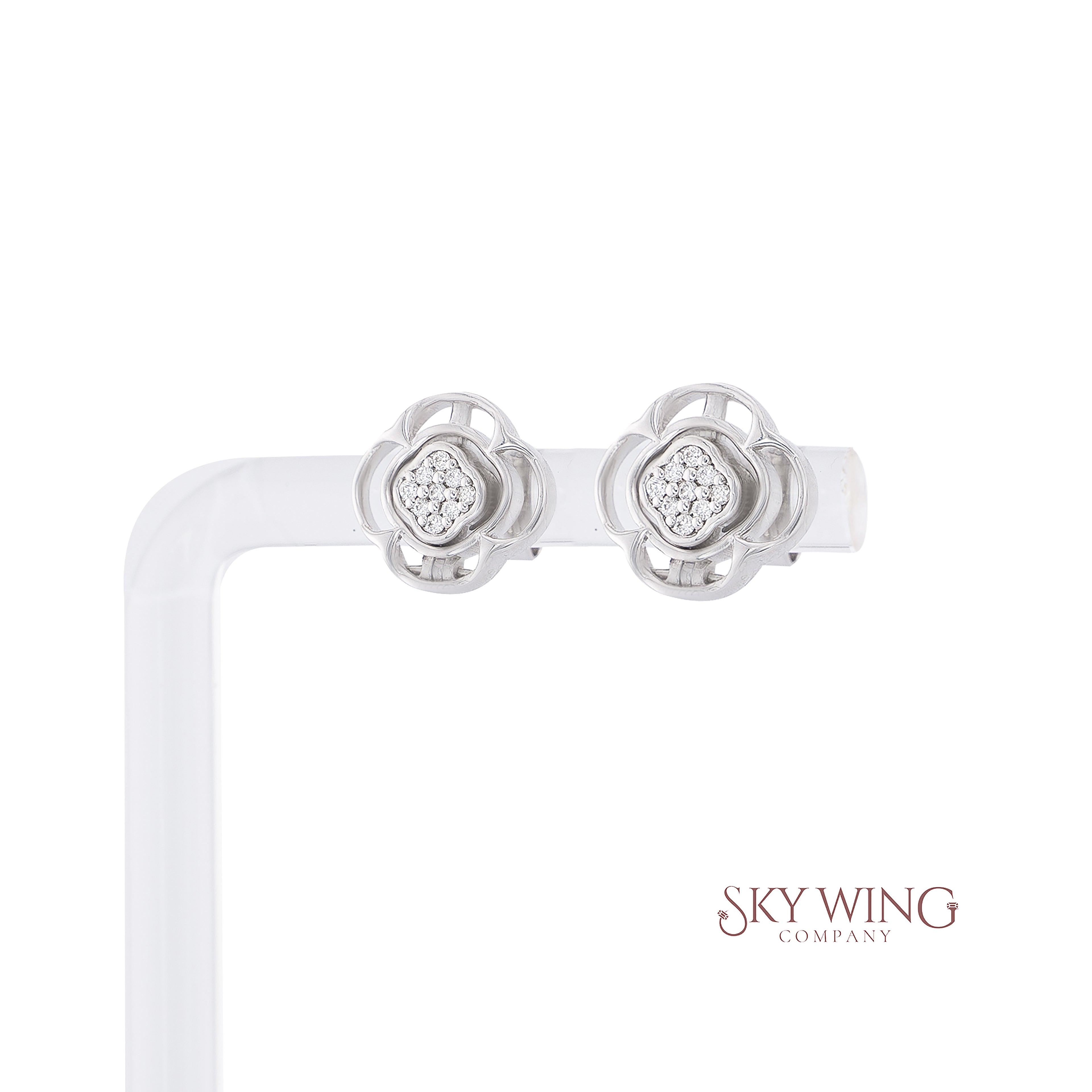 DIAMOND CLOVER CONVERTIBLE EARRING