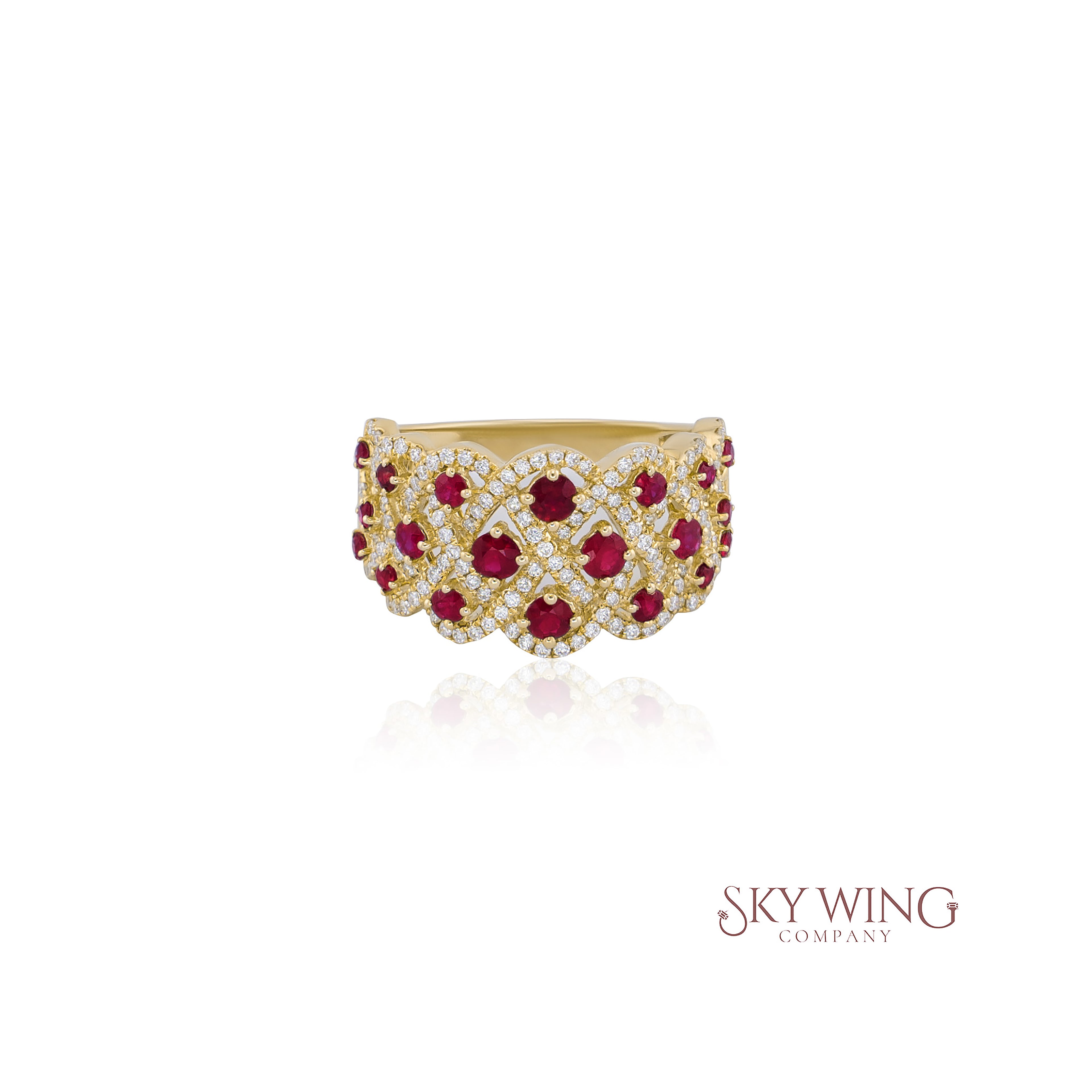 RUBY AND DIAMOND BAND RING