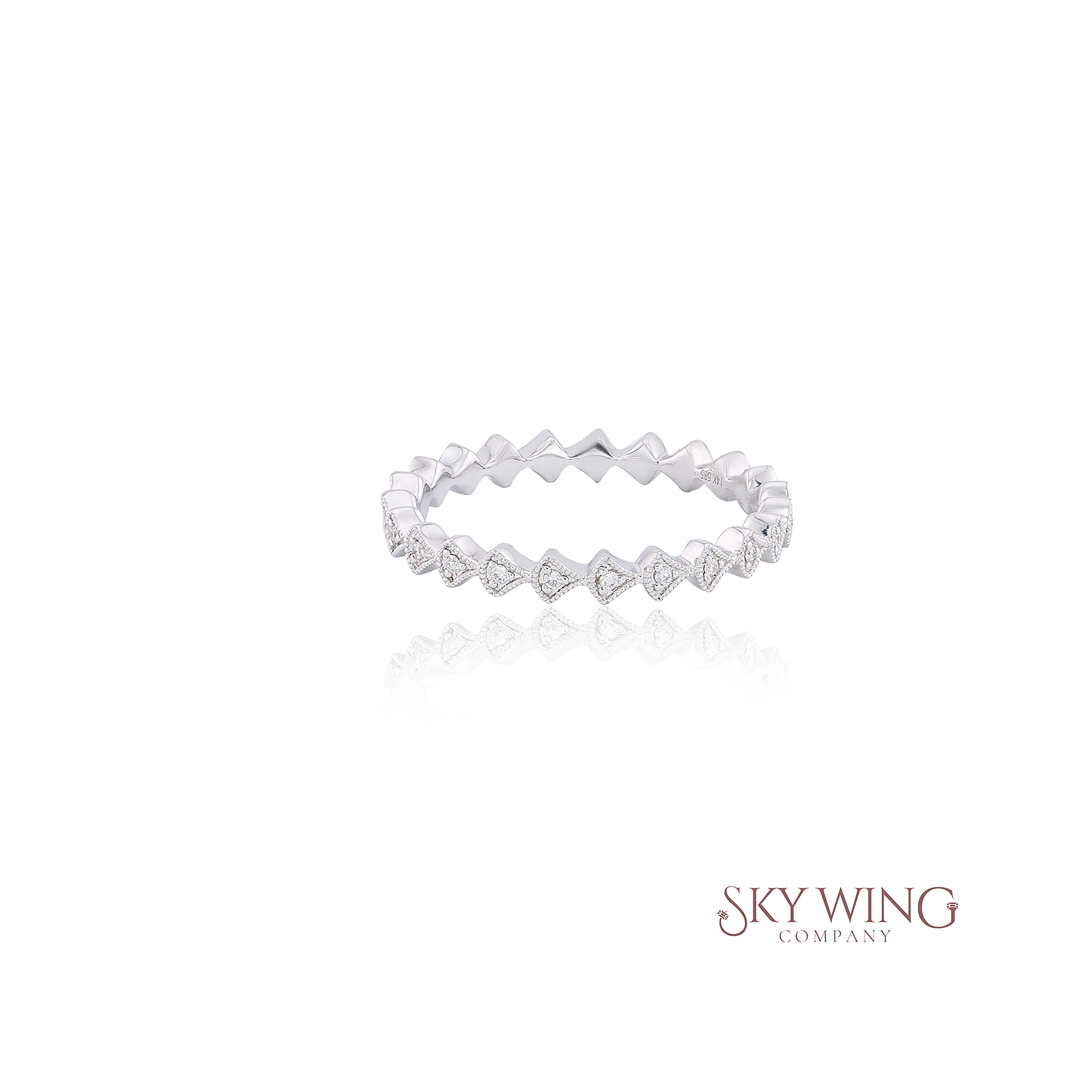 FANCY SHAPED DIAMOND STACKABLE RING