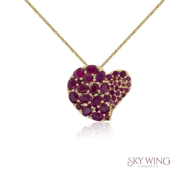 RUBY HEART NECKLACE