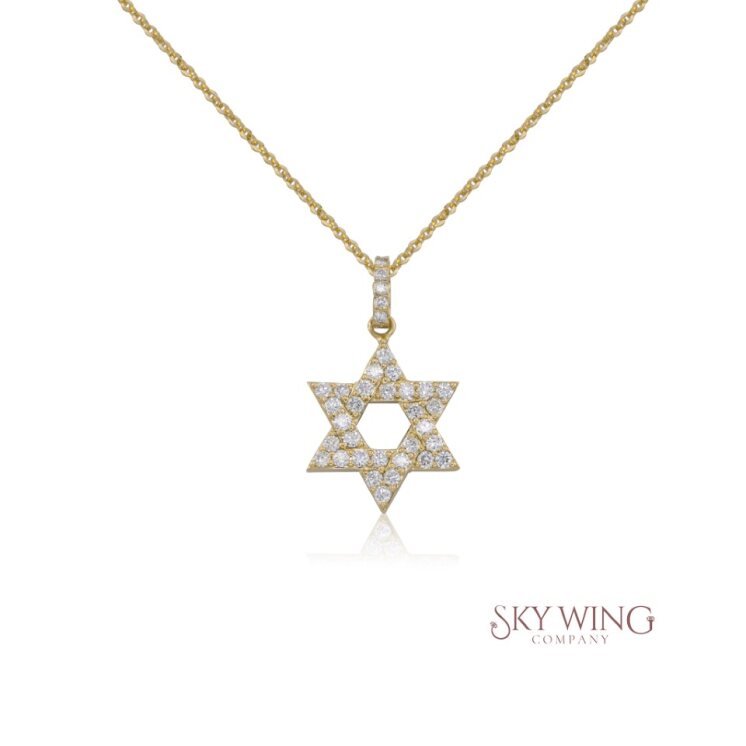 STAR OF DAVID DIAMOND NECKLACE
