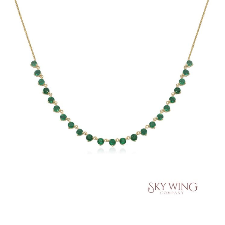 EMERALD STACKABLE NECKLACE