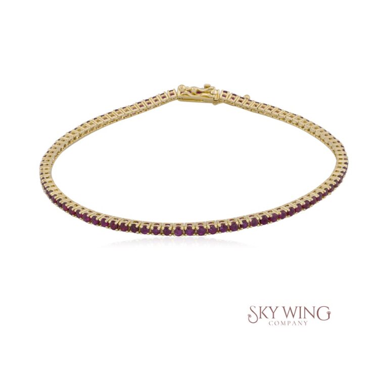 RUBY TENNIS BRACELET
