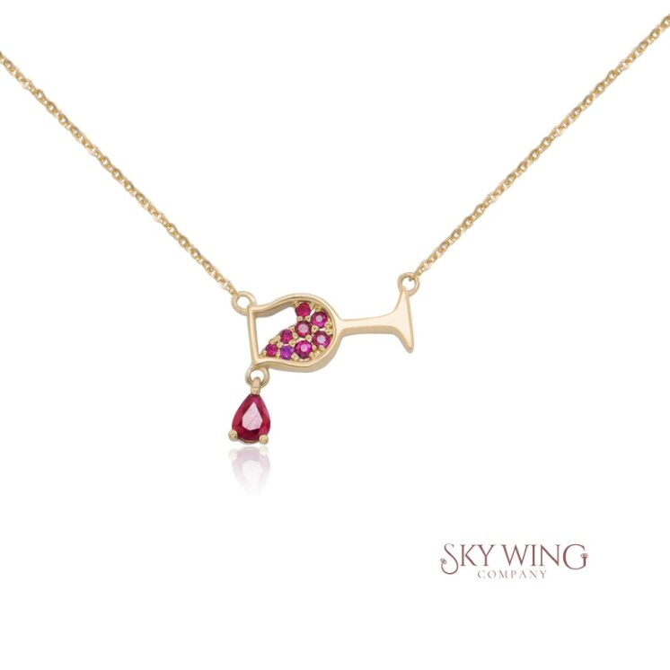 RUBY CHAMPAGNE NECKLACE