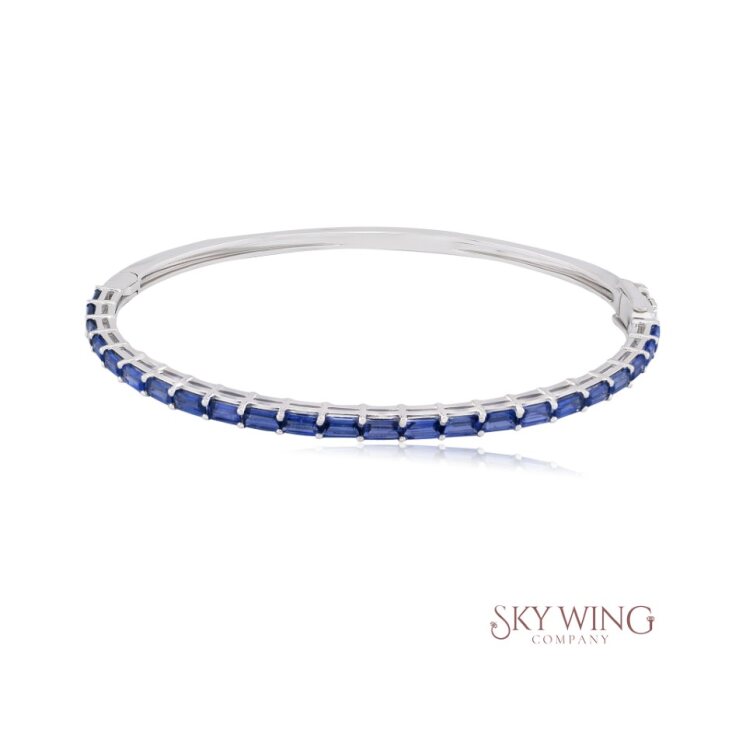 BLUE SAPPHIRE BAGUETTE BRACELET