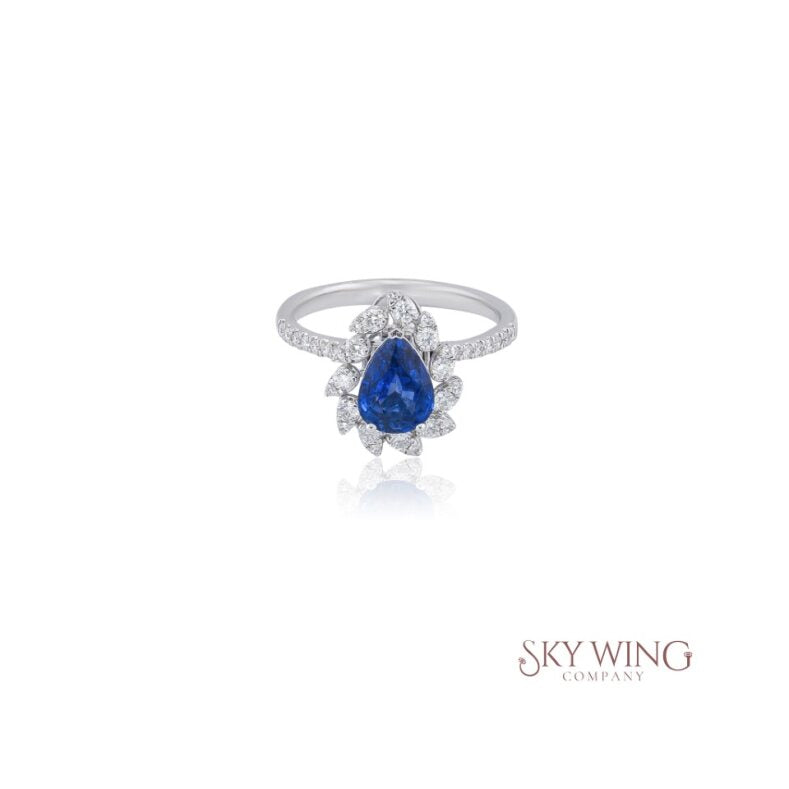 3 IN 1 BLUE SAPPHIRE AND DIAMOND RING