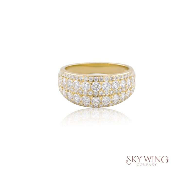 ROUND DIAMOND STATEMENT RING