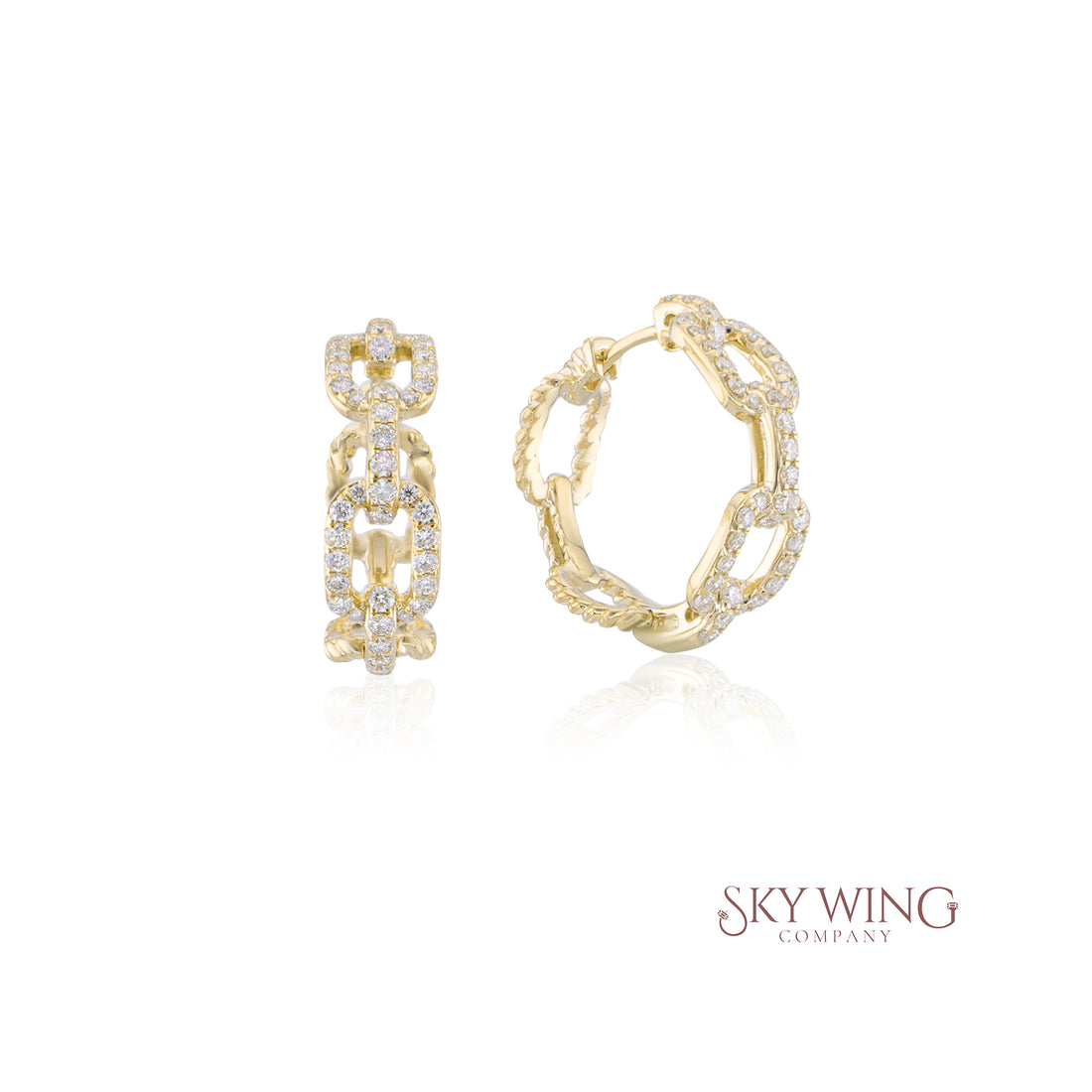 DIAMOND HOOP EARRINGS