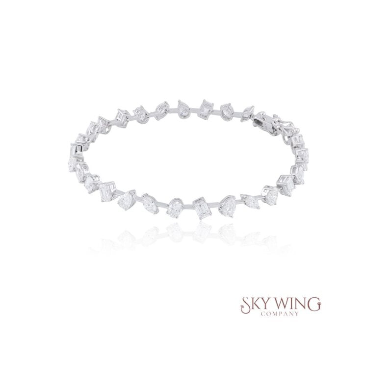 DIAMOND MULTI SHAPE TENNIS BRACELET
