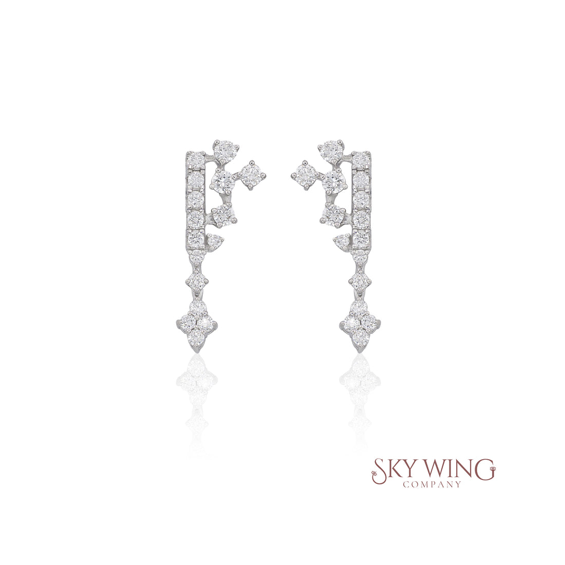 DIAMOND CLUSTER EARRINGS