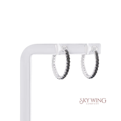 BLACK DIAMOND EAR CUFFS