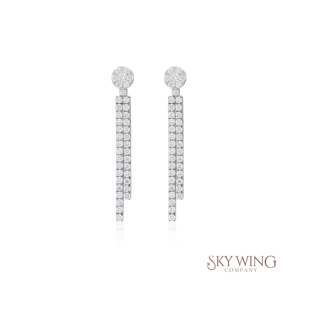 LONG TASSEL DIAMOND EARRING