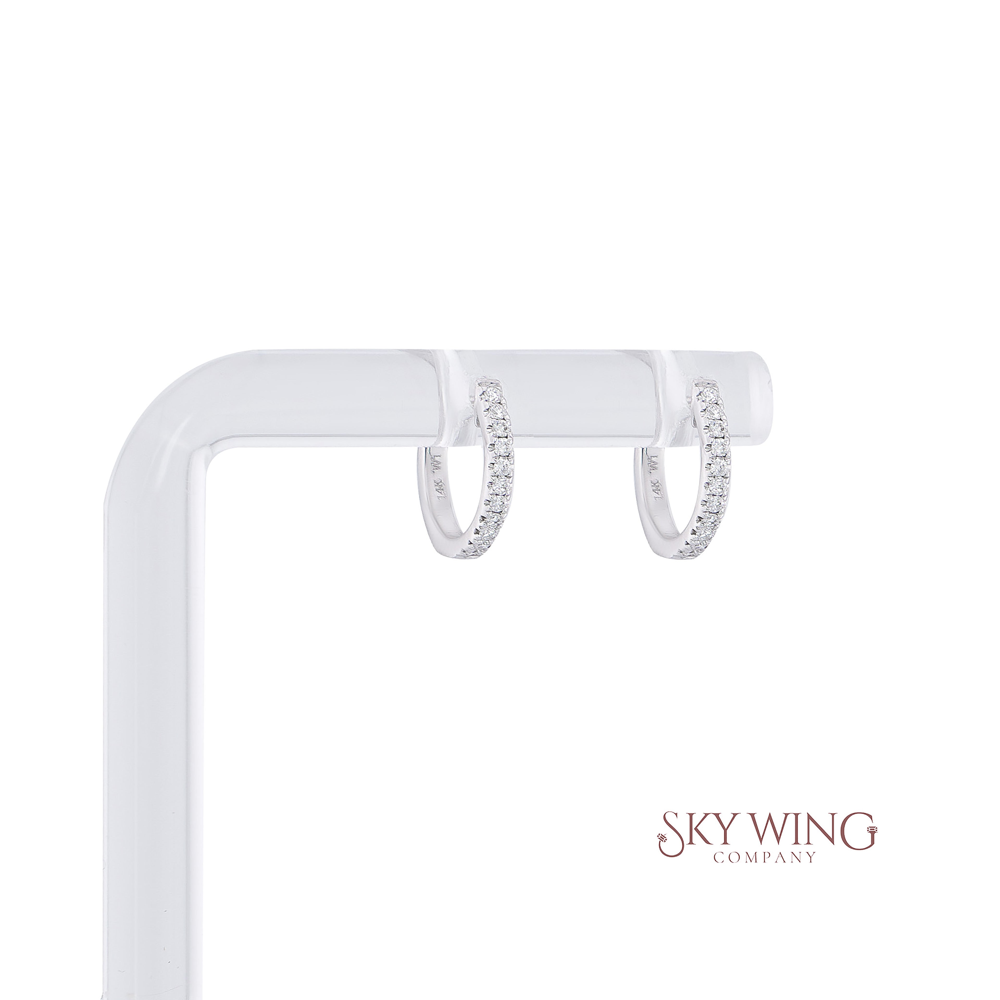 DIAMOND ROUND EARRINGS