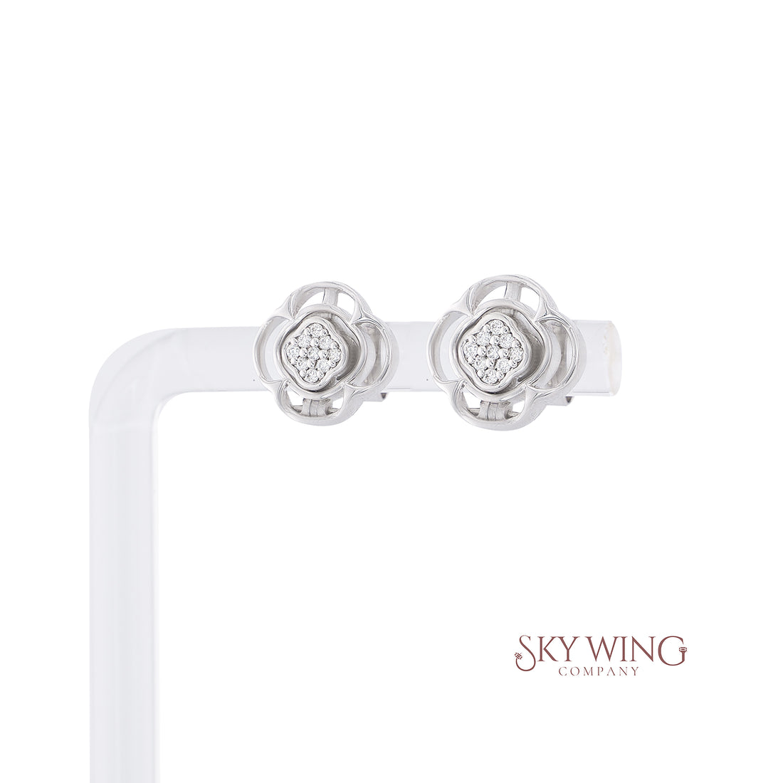 DIAMOND CLOVER CONVERTIBLE EARRING