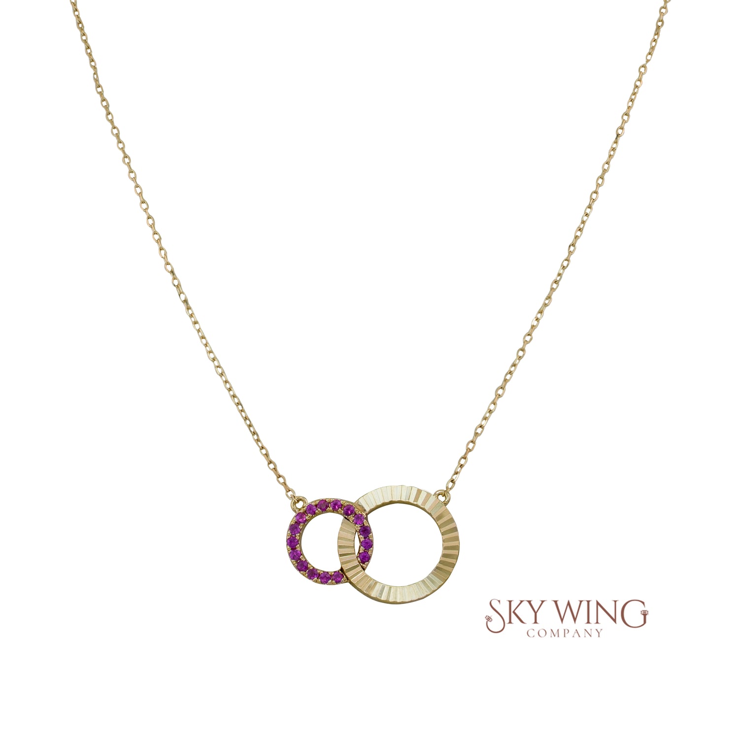 Pink Sapphire Eternal Unity Necklace