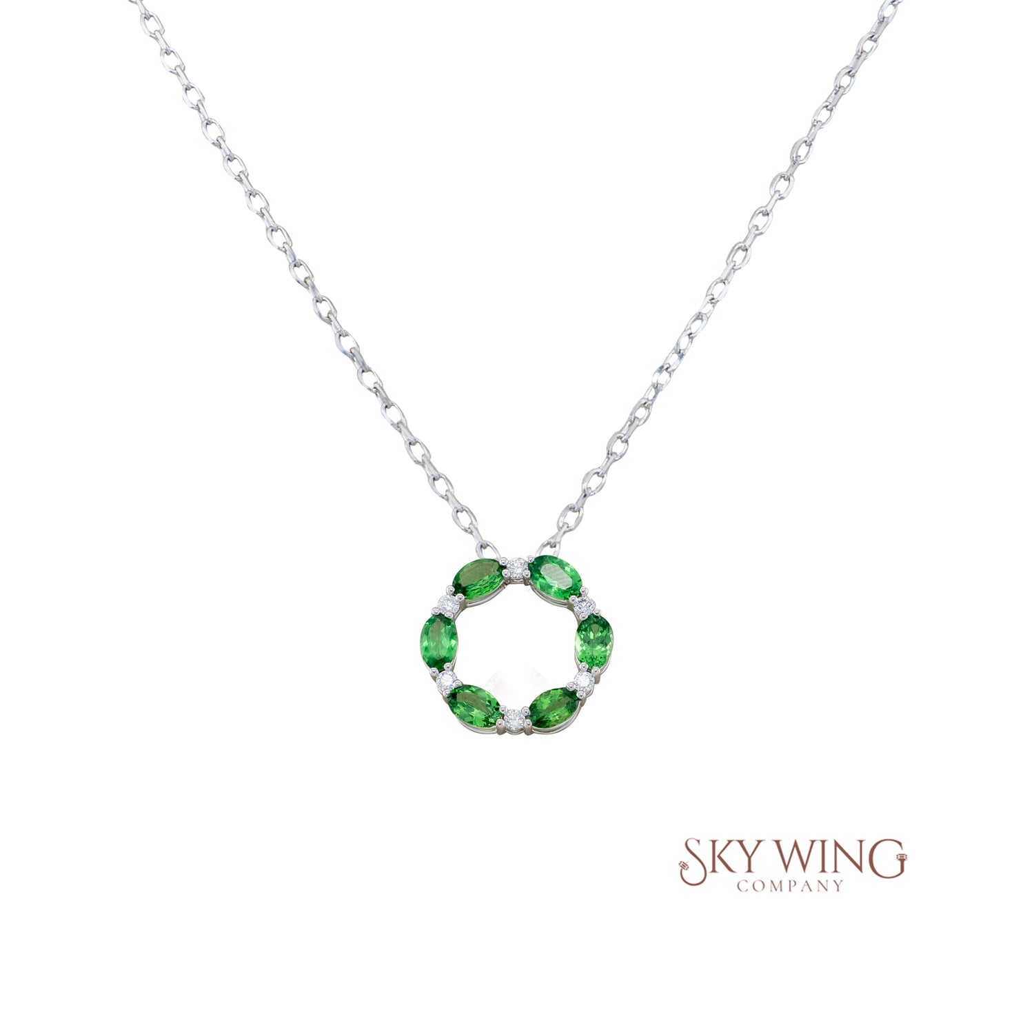 Tsavorite Oval Necklace