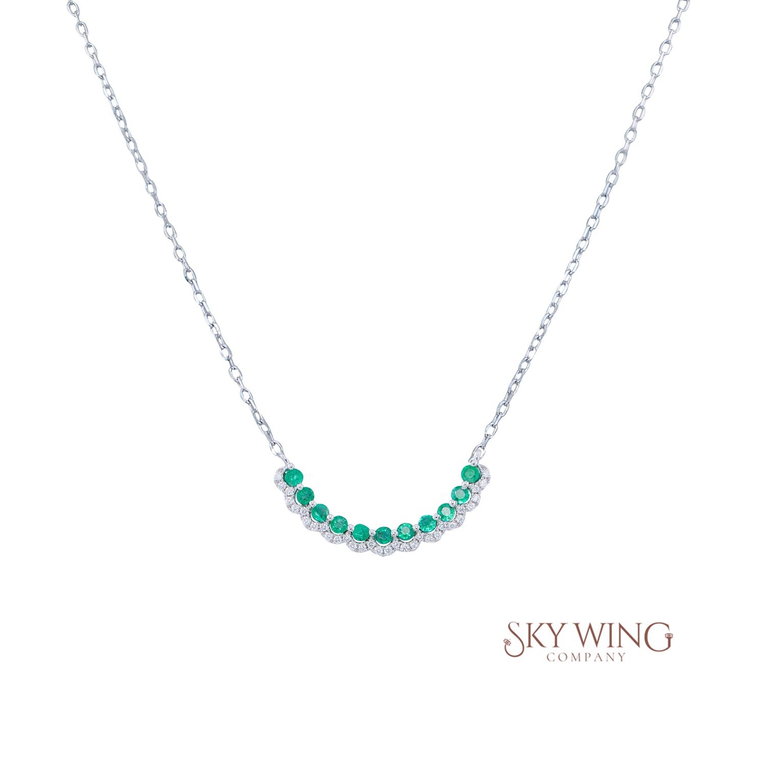 Emerald Half Necklace