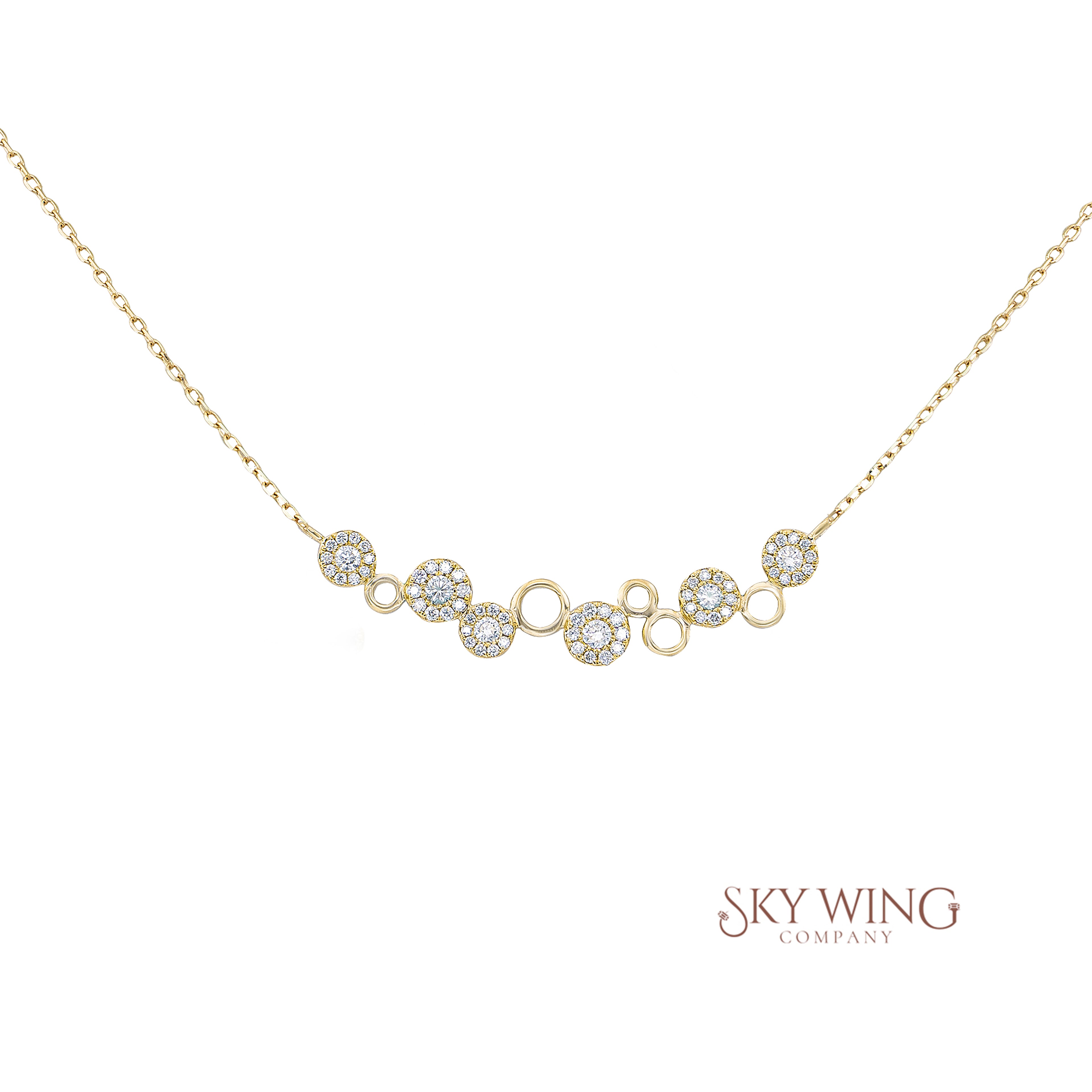 Circle Diamond Necklace