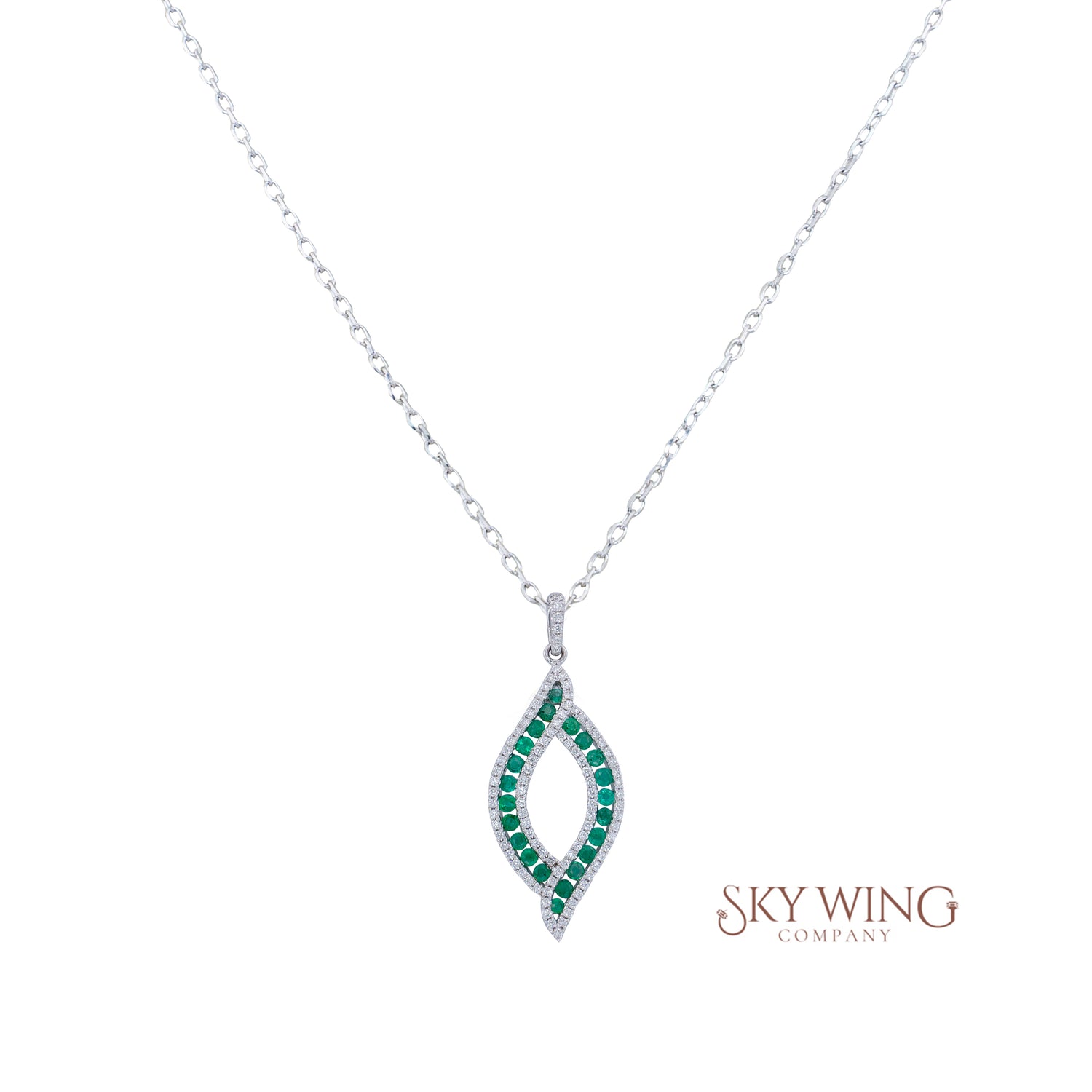 Emerald Teardrop Necklace