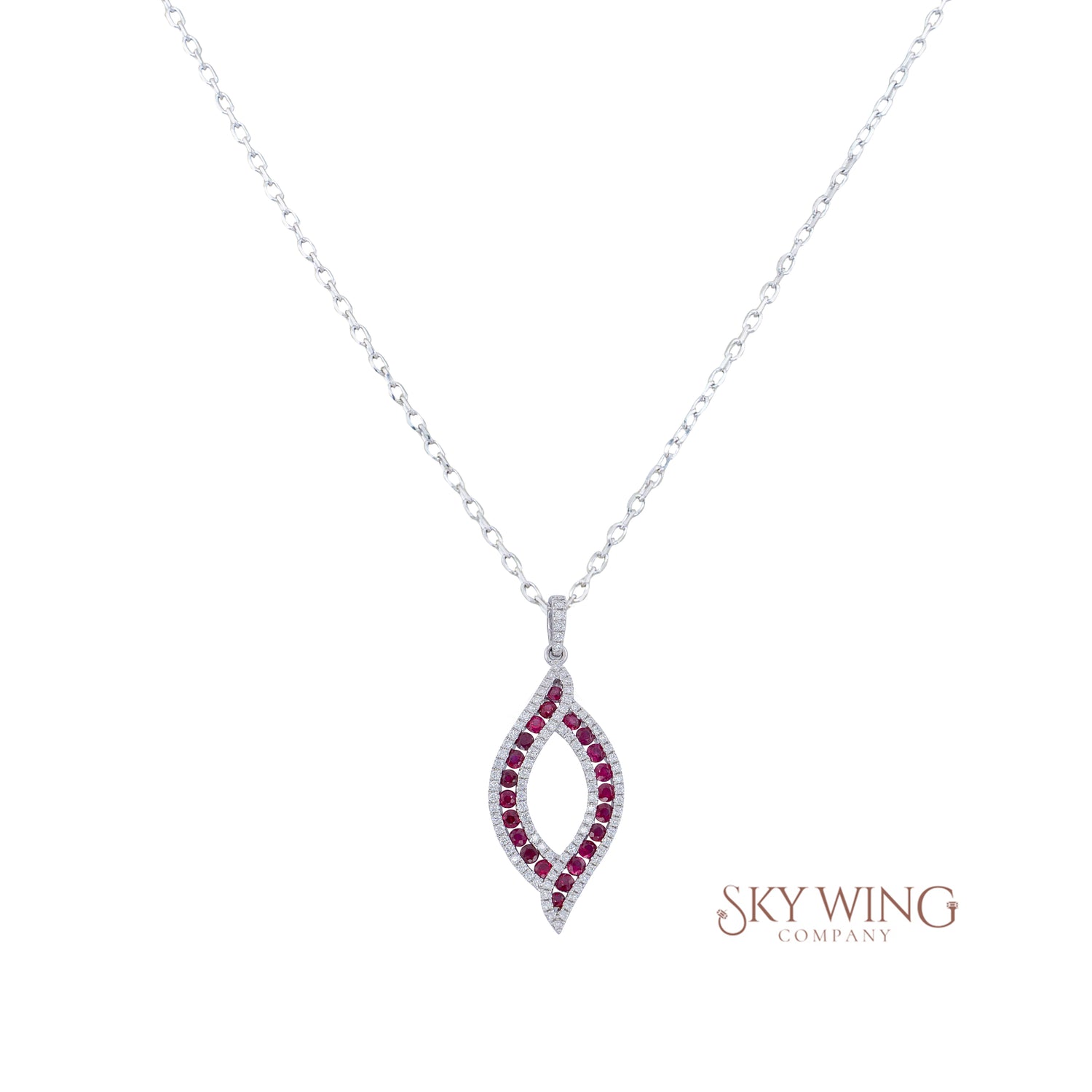 Ruby Teardrop Necklace