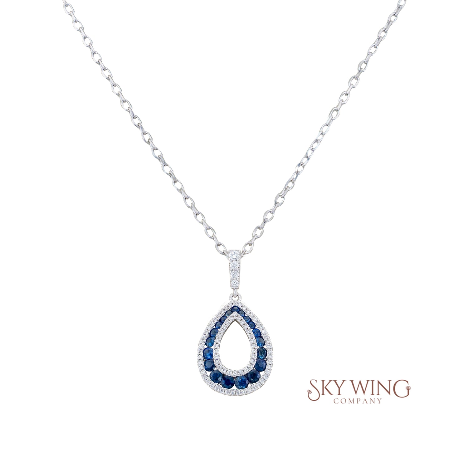 Sapphire Drop Necklace