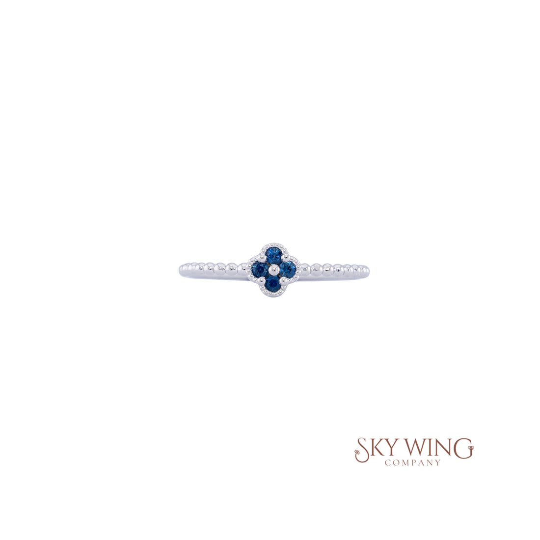 BLUE SAPPHIRE CLOVER RING