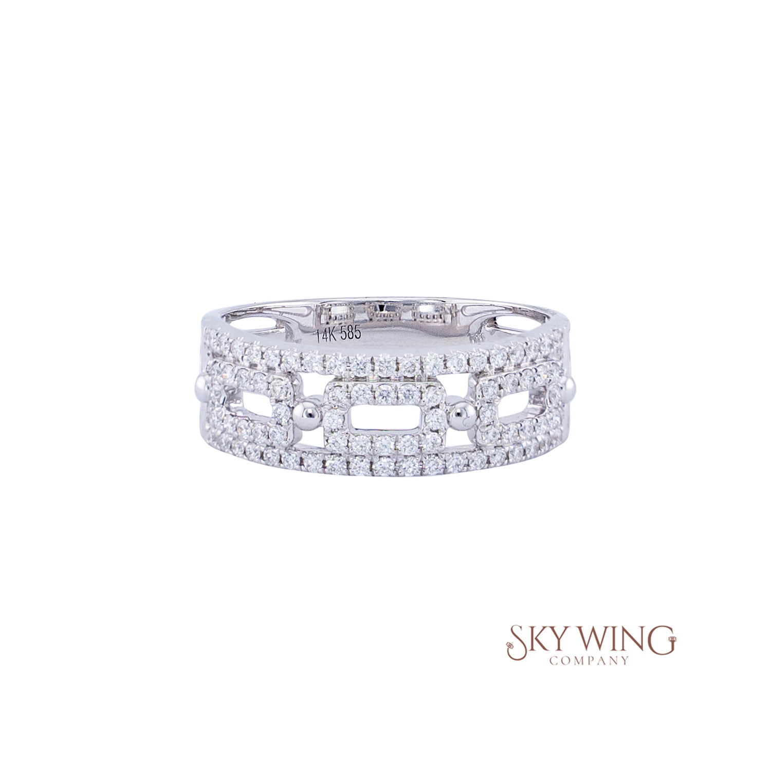 ROUND DIAMOND FANCY RING BAND