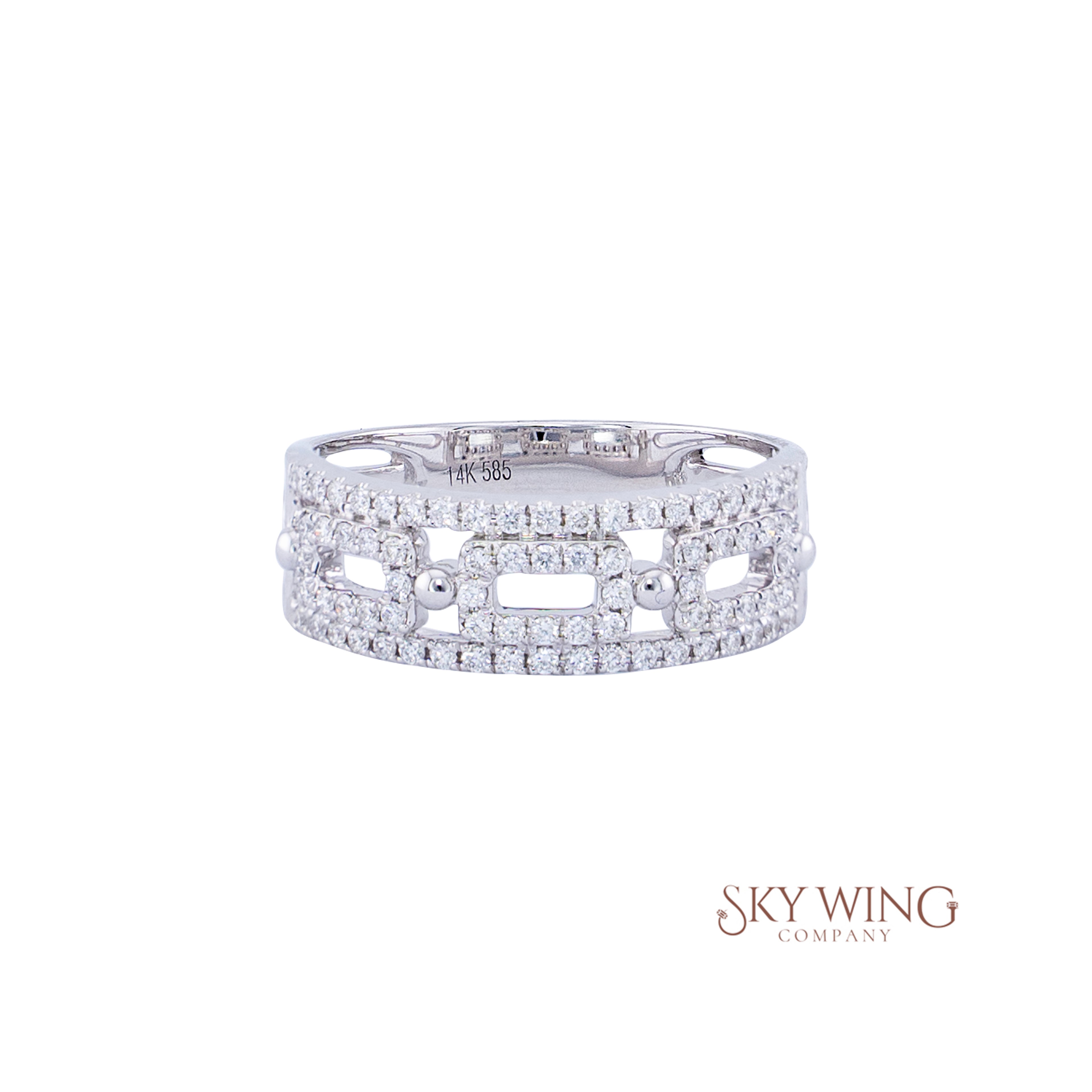 ROUND DIAMOND FANCY RING BAND