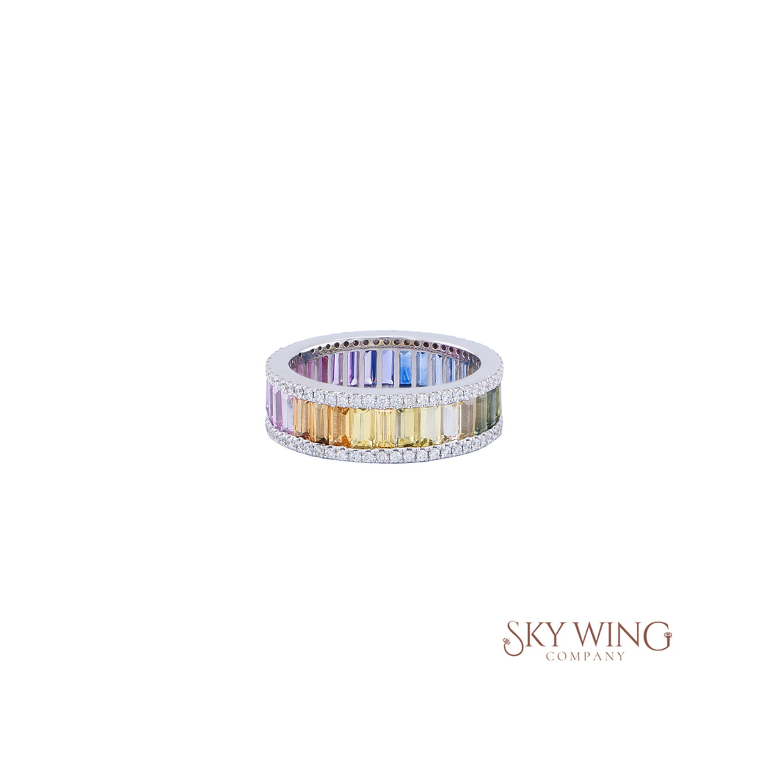 MULTI SAPPHIRE BAGUETTE RING
