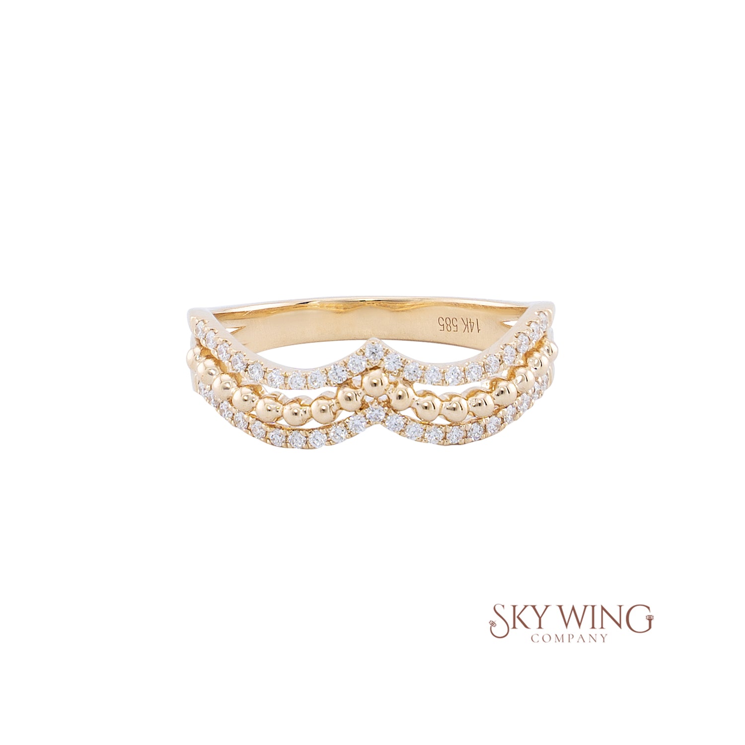 DIAMOND 3 LAYER RING