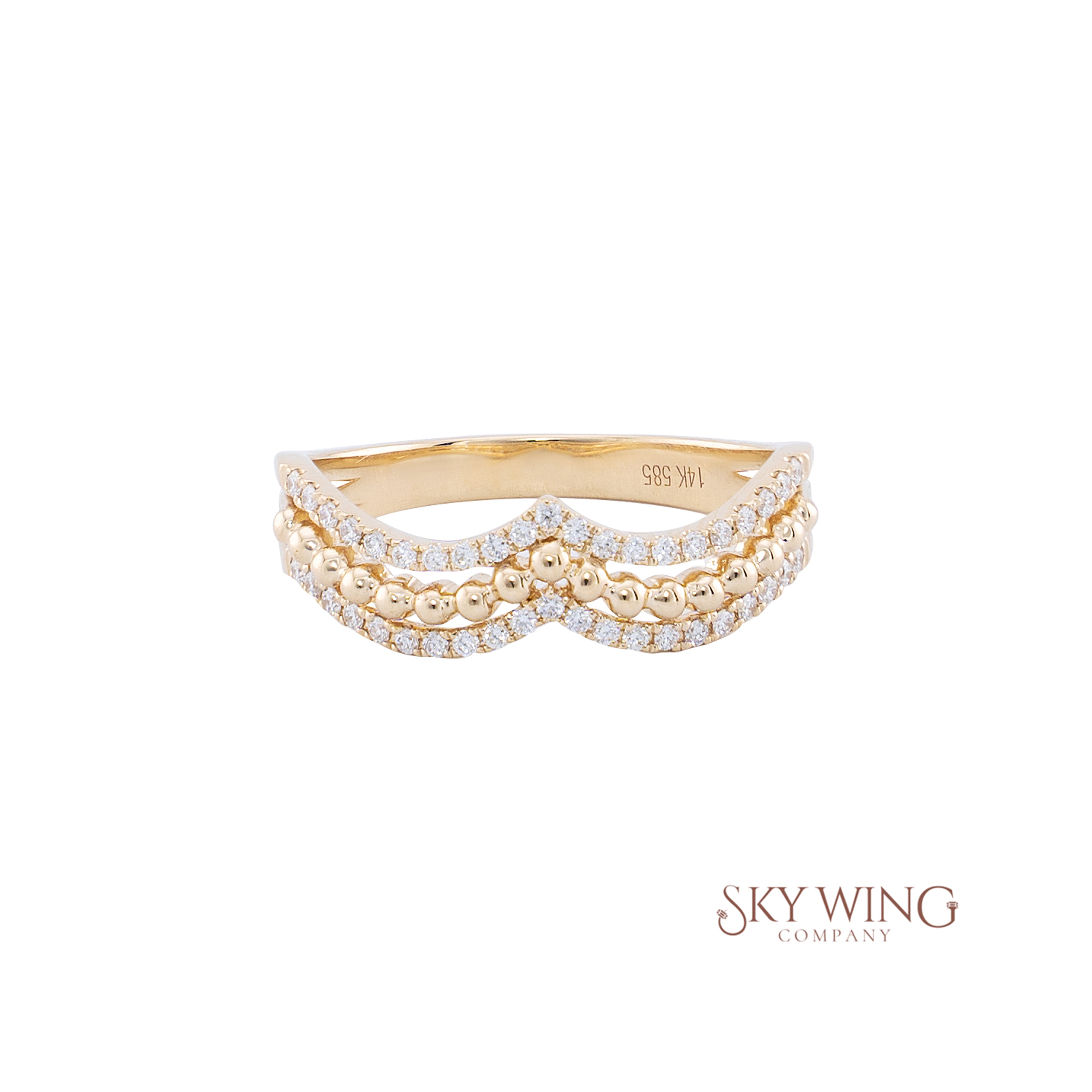 DIAMOND 3 LAYER RING