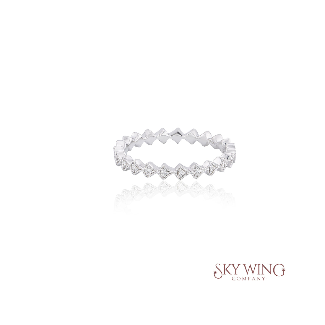 FANCY SHAPED DIAMOND STACKABLE RING