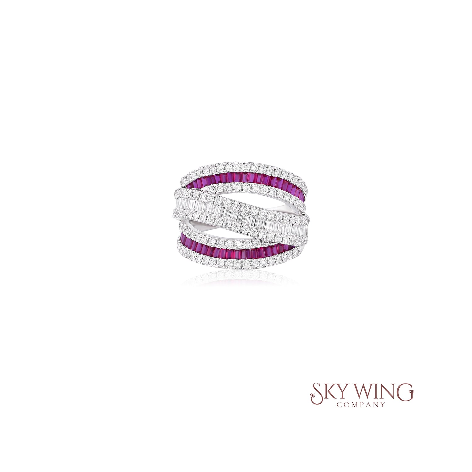 RUBY AND DIAMOND COCKTAIL RING