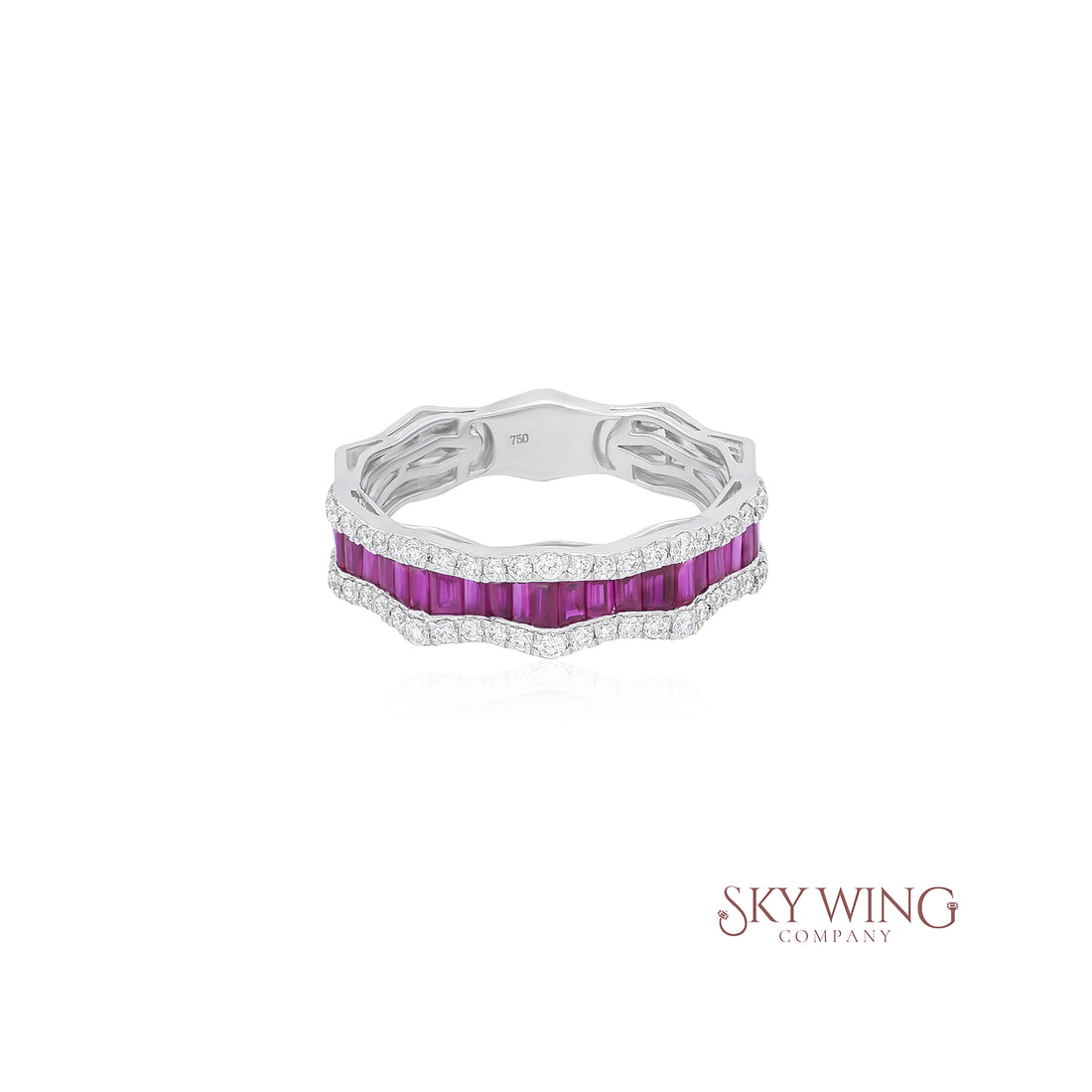 RUBY AND DIAMOND INFINITY RING