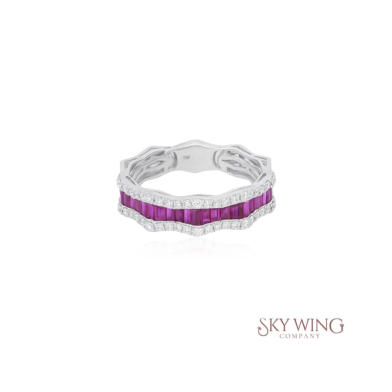 RUBY AND DIAMOND INFINITY RING