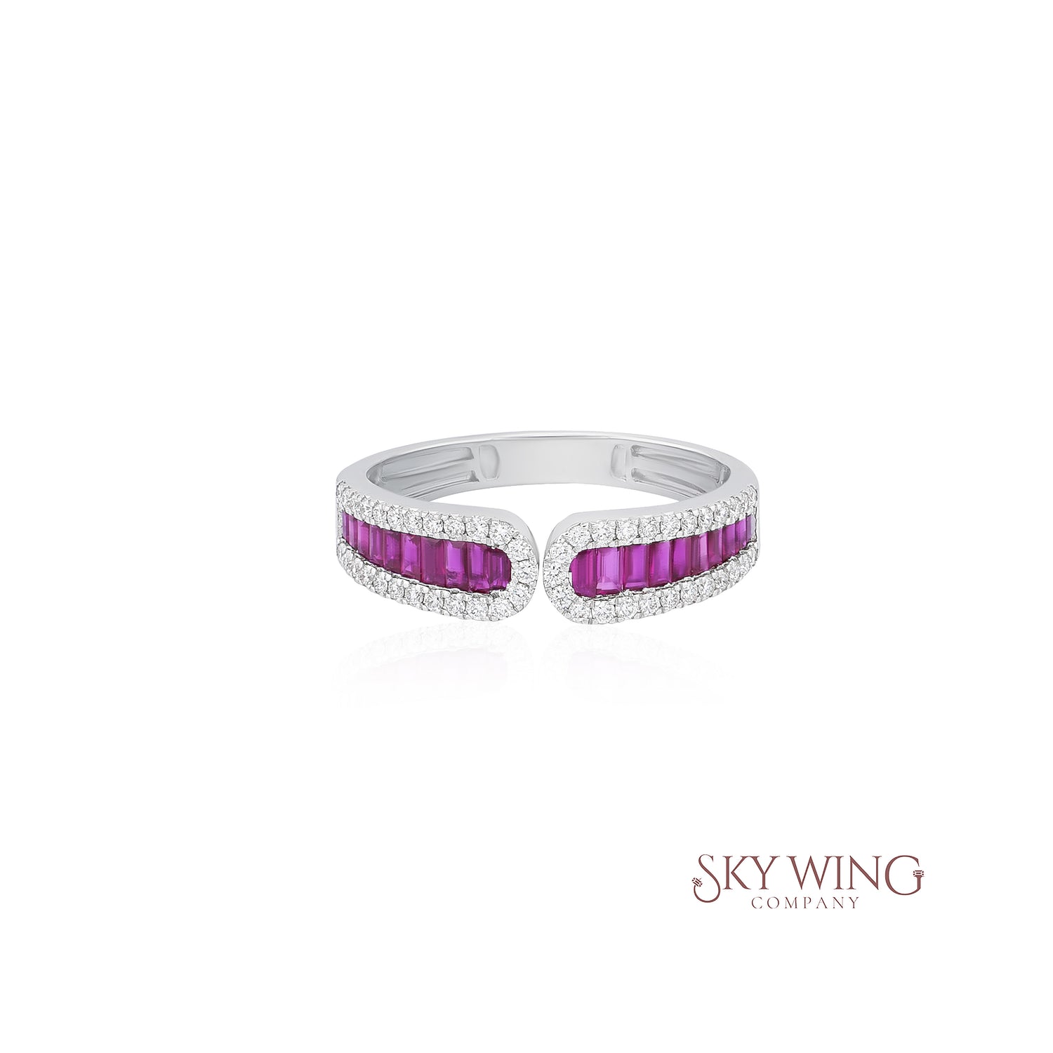 RUBY AND DIAMOND BAND RING