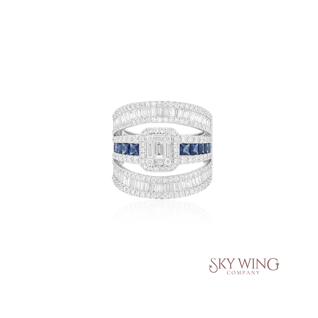 SAPPHIRE &amp; DIAMOND RING