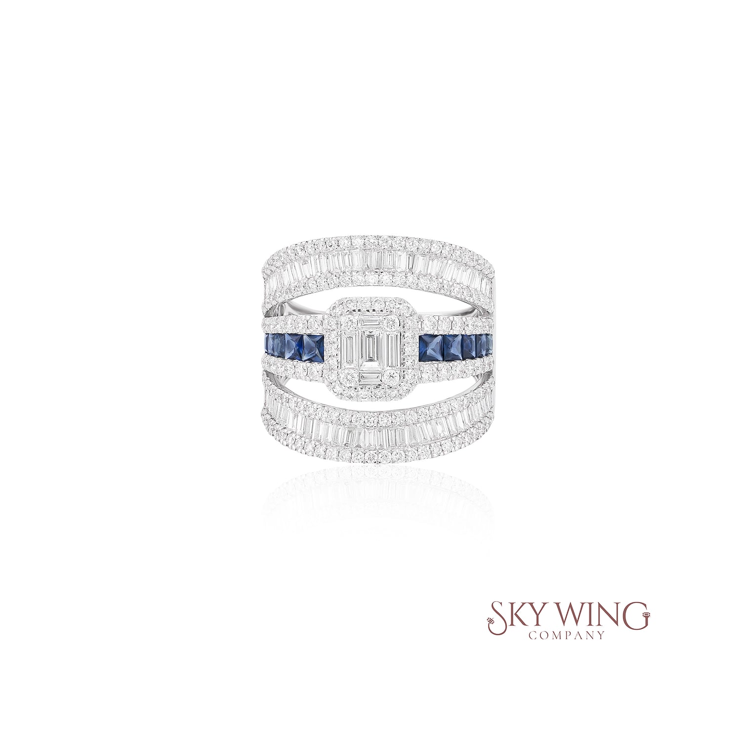 SAPPHIRE &amp; DIAMOND RING