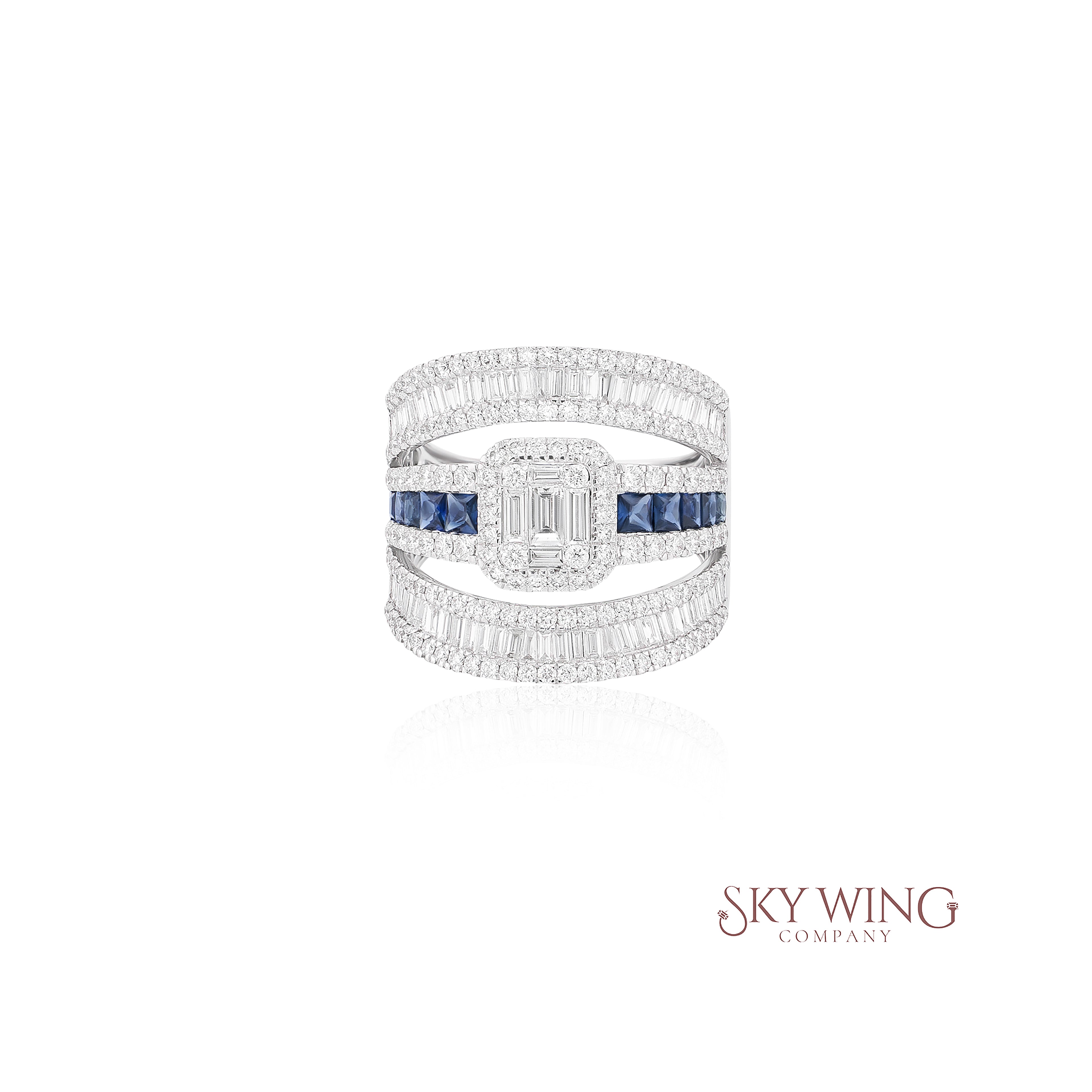 SAPPHIRE &amp; DIAMOND RING