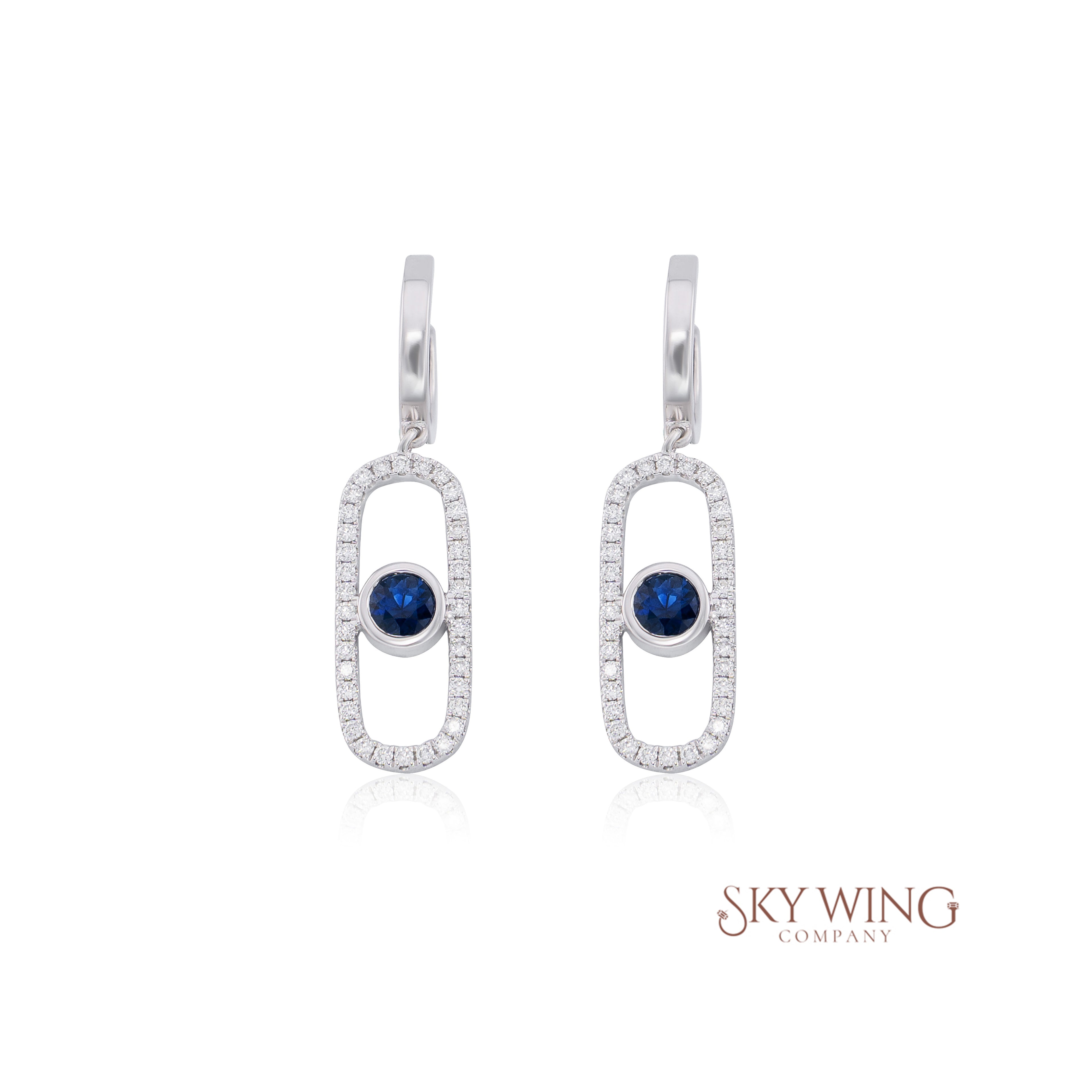 Blue Sapphire Earrings